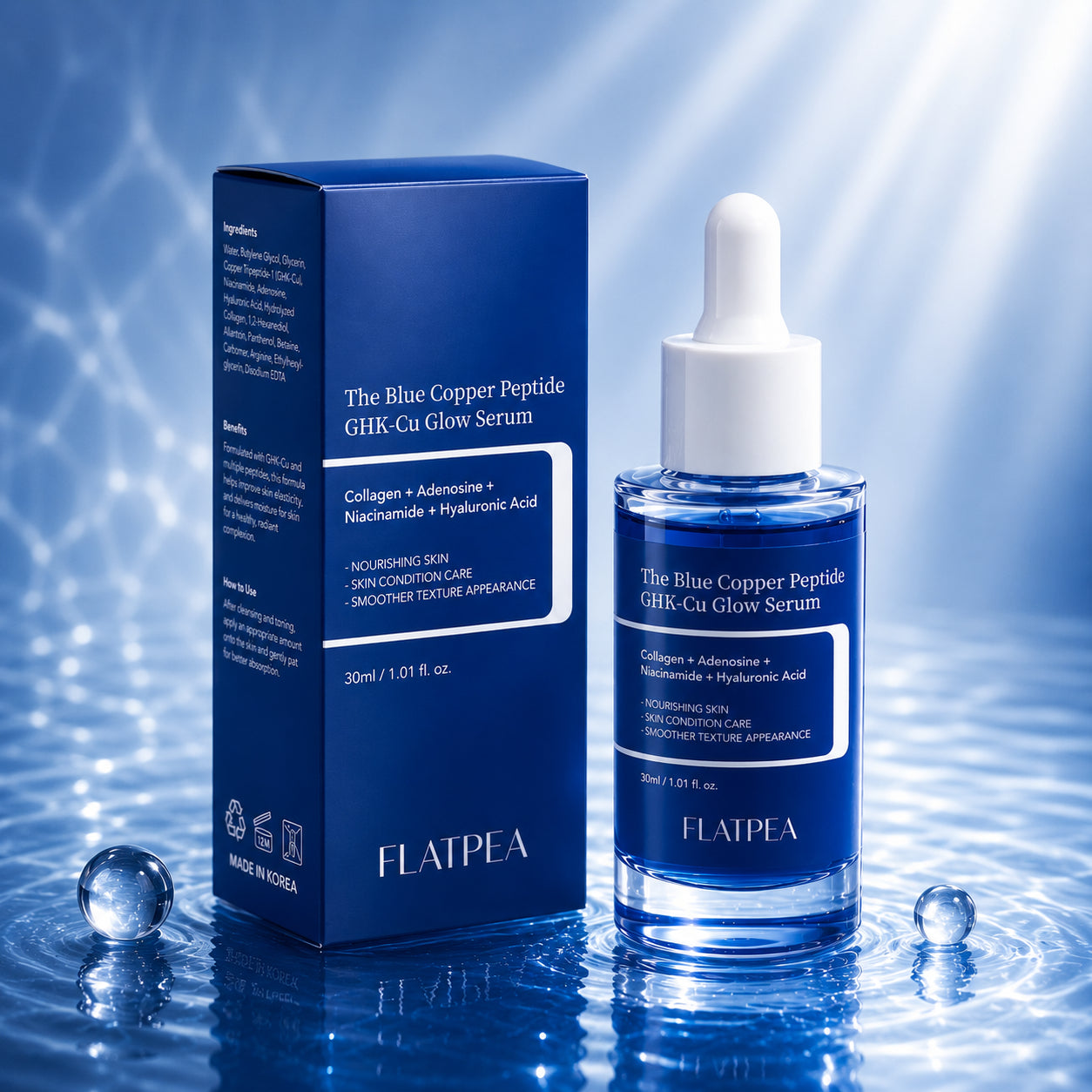 Blue Copper GHK-Cu Glow Serum