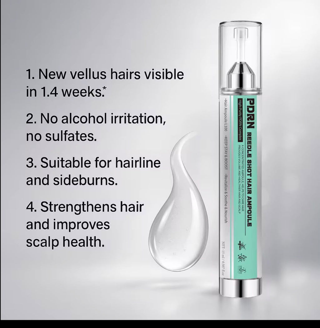 Flatpea PDRN ampoule targeted care for hairline and scalp