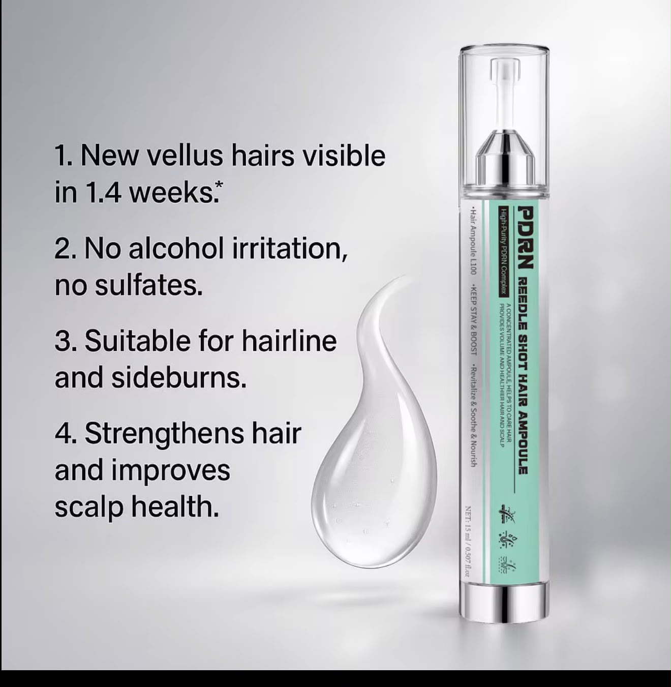Flatpea PDRN ampoule targeted care for hairline and scalp